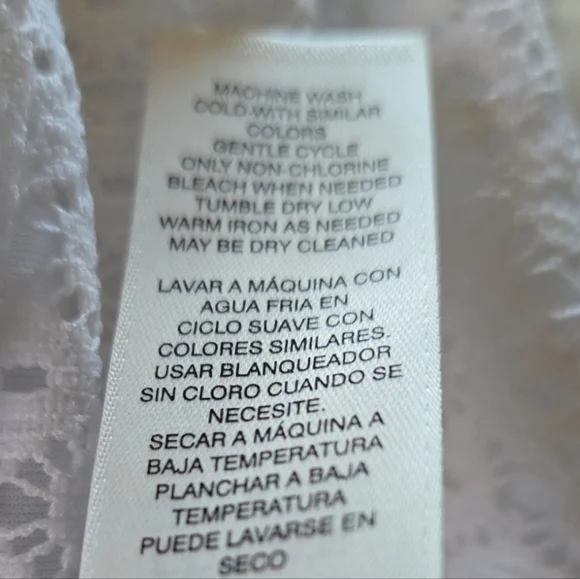 Chico's white crochet top - Picture 4 of 5